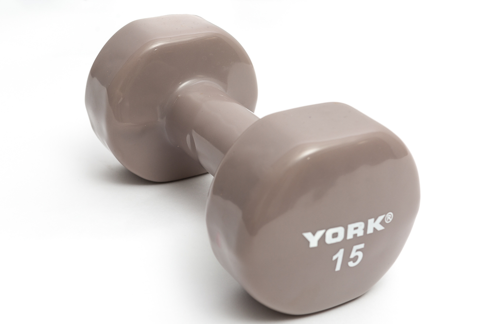 York Barbell 1 lb Vinyl Fitbell - Pink