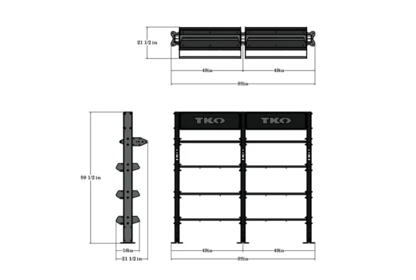 TKO STRENGTH DOUBLE STORAGE BAY - Image 2