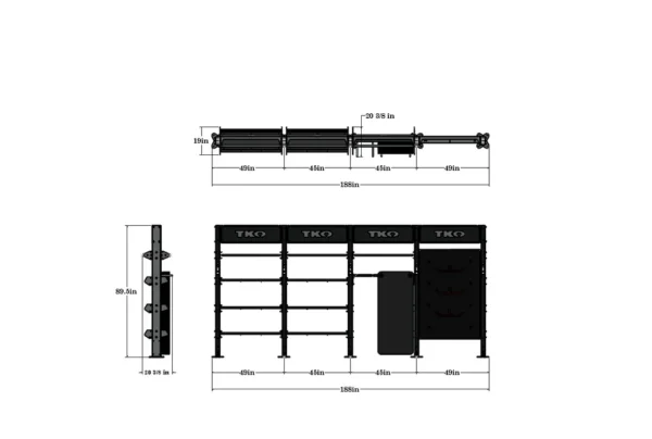 TKO STRENGTH QUADRUPLE STORAGE BAY - Image 2