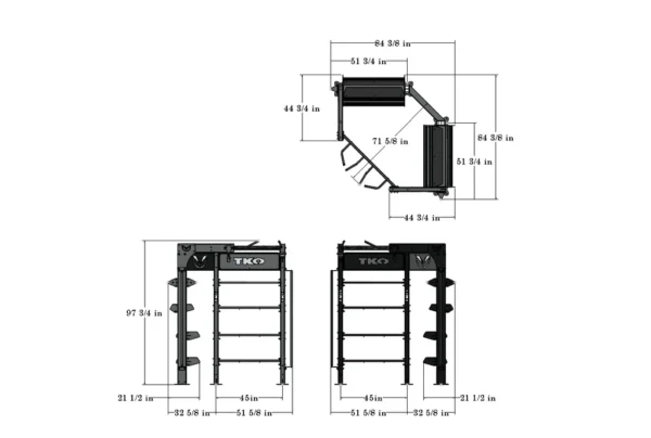 TKO STRENGTH CORNER SUSPENSION BAY - Image 2