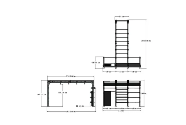 TKO STRENGTH 14' BRIDGE W/STORAGE - Image 2