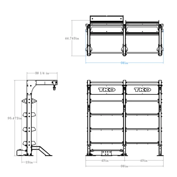 TKO STRENGTH FREESTANDING DOUBLE BAY - Image 3