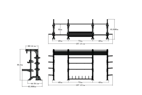 TKO STRENGTH HALF RACK ANNEX - Image 2