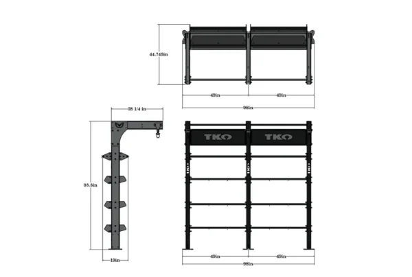 TKO STRENGTH DOUBLE SUSPENSION BAY - Image 2